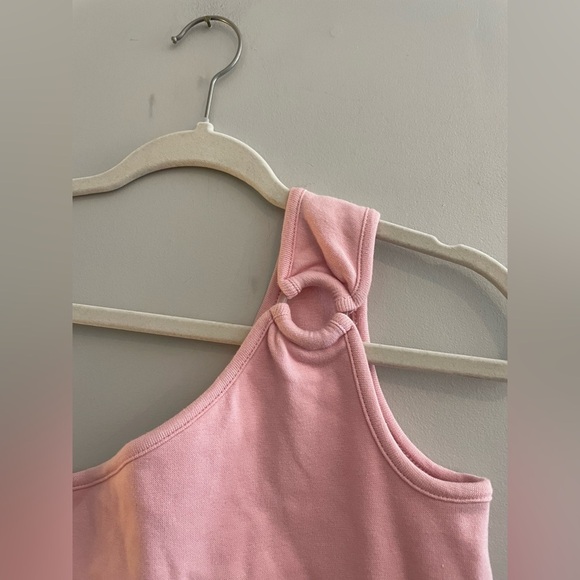 Vintage Energie Light Pink One Shoulder Tank with Built In Bra - Picture 2 of 4